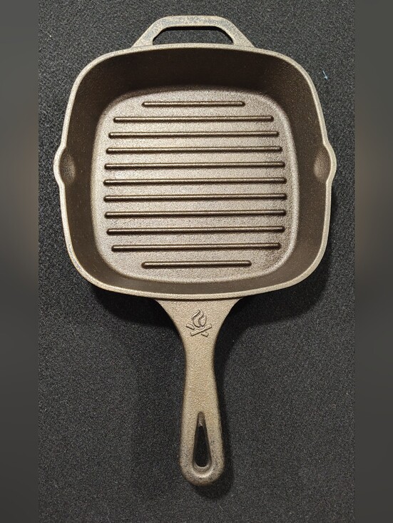 Backcountry Iron Other - Backcountry Iron Cast Iron 8" Medium Square Grill Pan W/Assist Handle - Seasoned